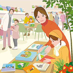 駒田寿郎の女性イラスト　季刊誌「だん」表紙