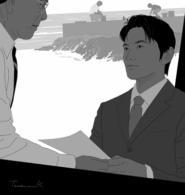 週刊文春小説挿絵