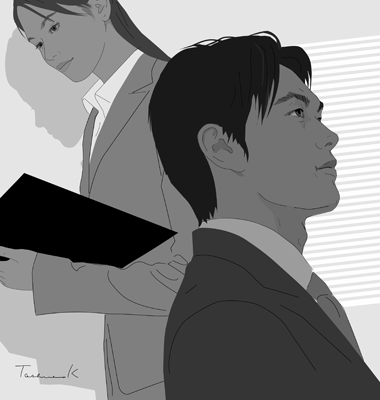 週刊文春小説挿絵