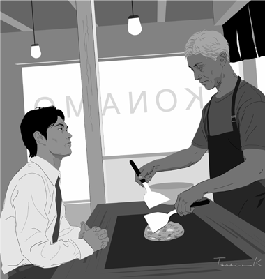 週刊文春小説挿絵