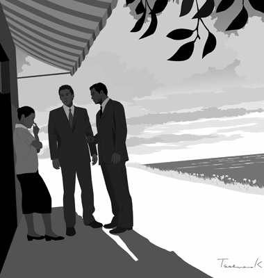 週刊文春小説挿絵