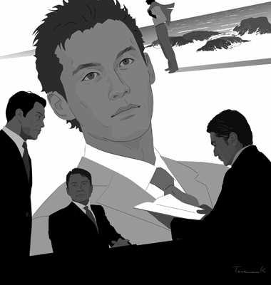 週刊文春小説挿絵