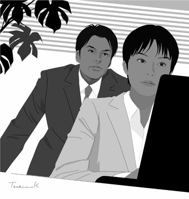 週刊文春小説挿絵