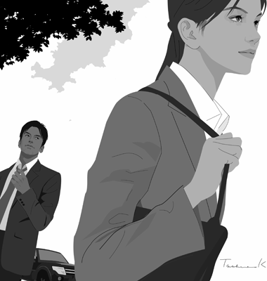 週刊文春小説挿絵