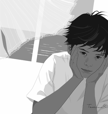 週刊文春小説挿絵