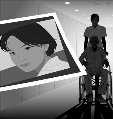 週刊文春小説挿絵