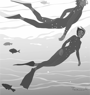 週刊文春小説挿絵